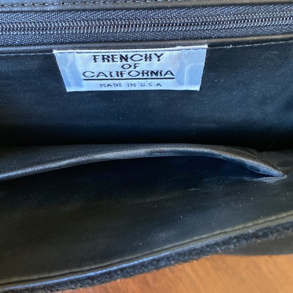 Vintage Black Suede and Pleather Bag - Picture 4 of 6